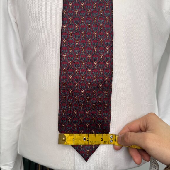 Equestrian pattern tie - Picture 2 of 3